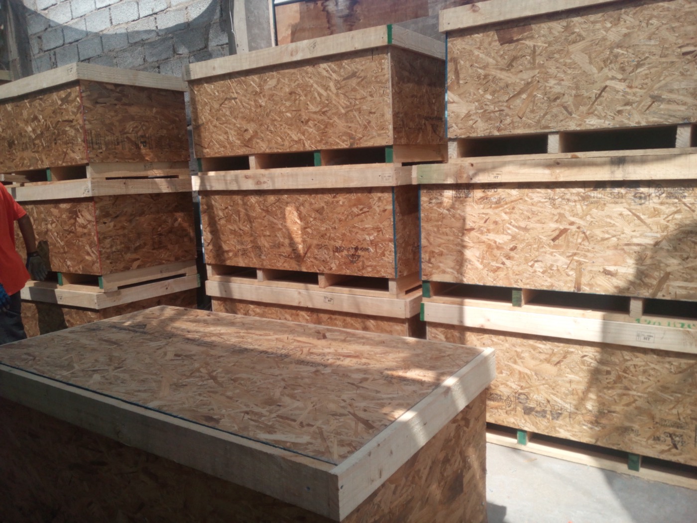 Pallets industriales listos para despacho